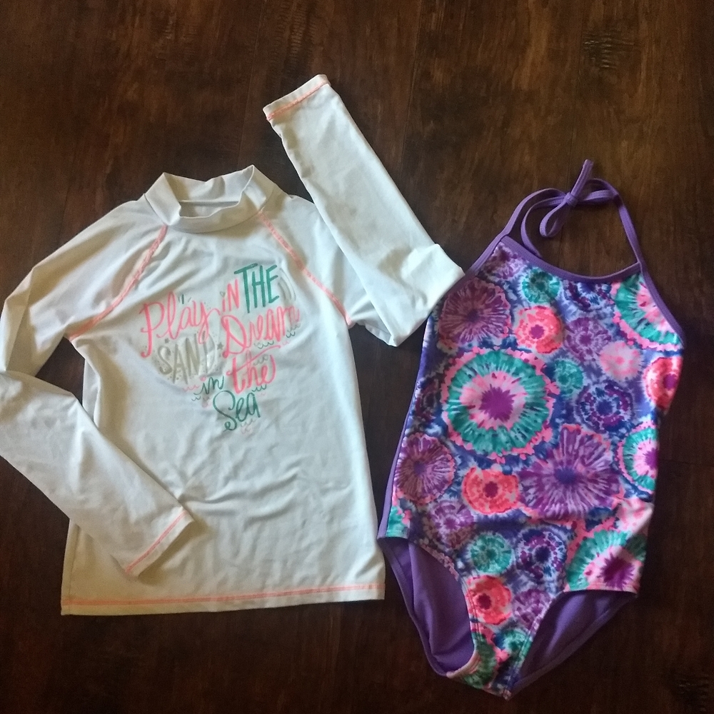 Girls Bathing suit M(7-8)